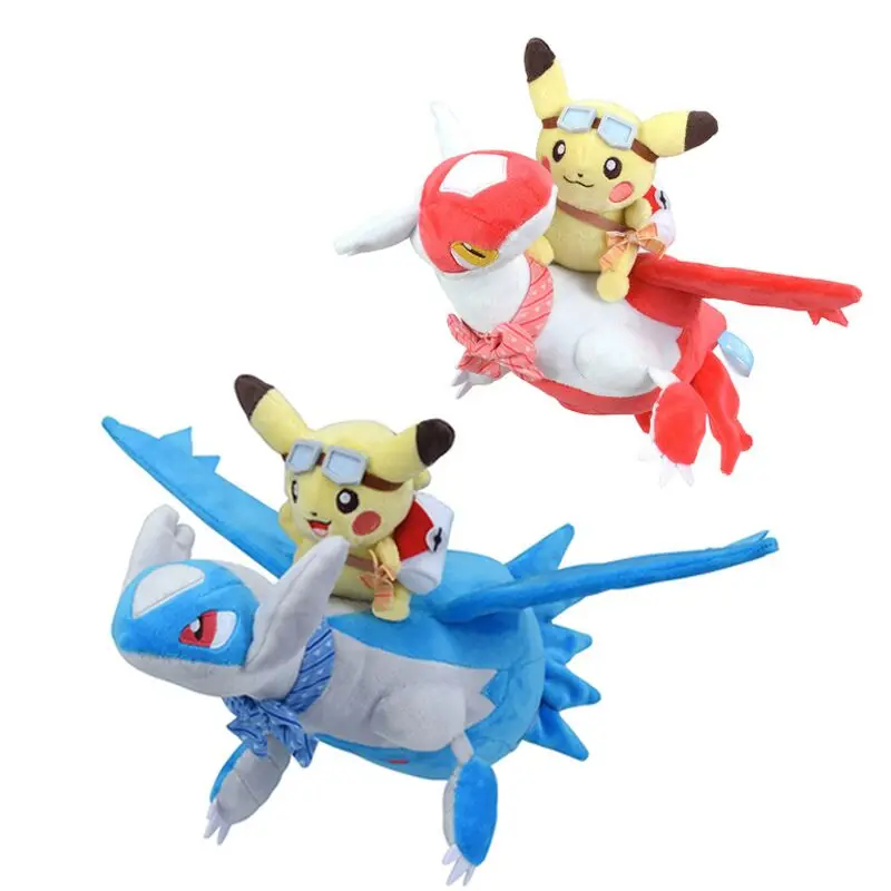 Lapras плюшевые куклы Latios игрушки аниме чучела хобби коллекции Пикачу путешествия с Lapras и Latios аниме shcool подарок для ребенка