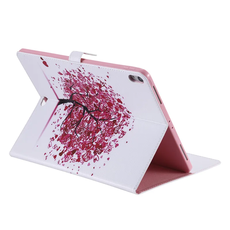 Wekays для Apple iPad Pro 12," мультфильм кошка дерево кожаный чехол для Coque Apple iPad Pro 12,9 дюйма чехол для телефона