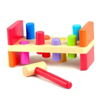 

Kuulee Children Pounding Tapping Table Wooden Toy Educational Tool