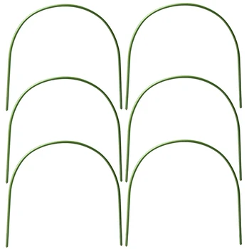 

6Pcs Greenhouse Hoops Plant Hoop Grow Garden Tunnel Hoop Support Hoops Plant Holder Tools for Garden Stakes Farm Agriculture N