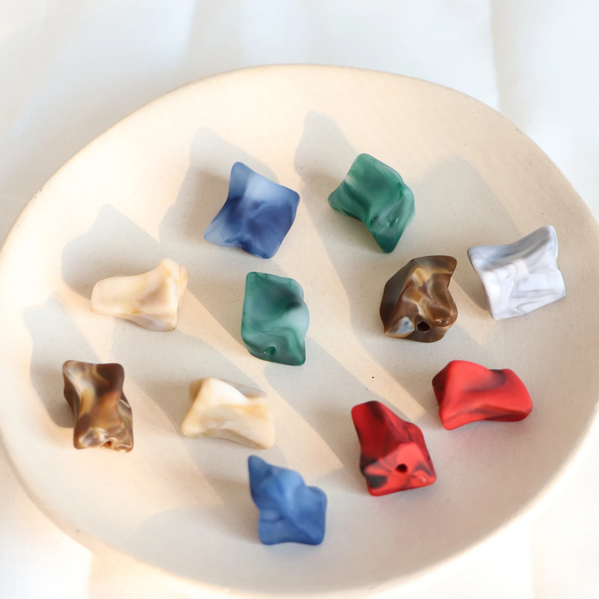 Модные Разноцветные аксессуары для браслетов и сережек из натуральной