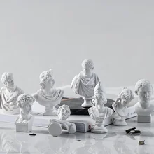 ERMAKOVA 10 шт./партия Мини маленькая гипсовая статуя полный набор трехмерных классический дизайн изделия из смолы украшения