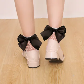 

2 pairs Women's Harajuku Candy Color Breathable Fishnet Ankle High Socks Hollow Out Fish Net Short Socks Sweet Mesh