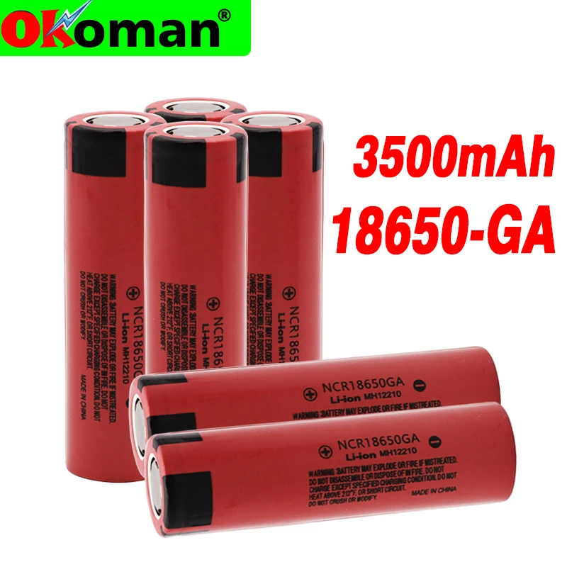100% Новый оригинальный 18650 GA 3 7 v 3500 mah литиевая аккумуляторная батарея для