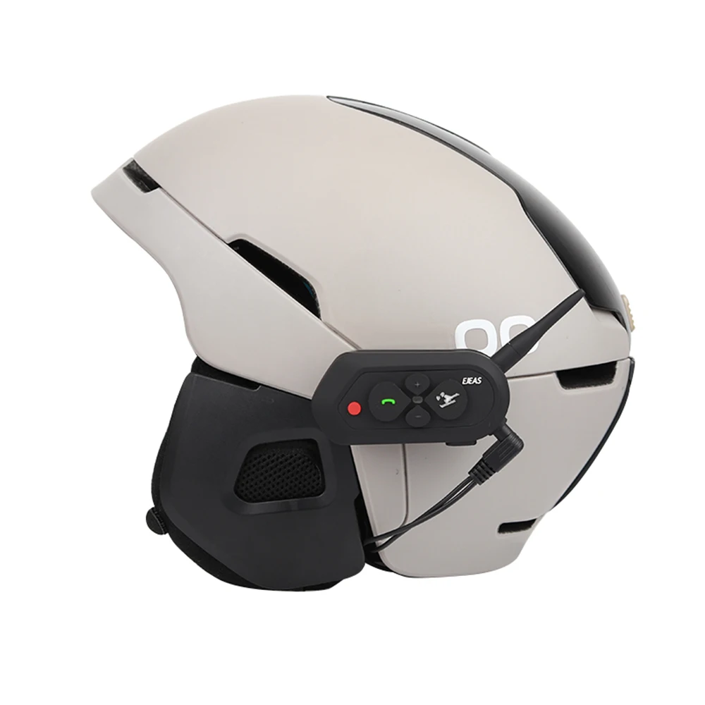 SKI10 мотоциклетный шлем Интерком гарнитура 1200 м Bluetooth лыжный шлем интерфон 500 мАч AUX Автоматическое пересоединение для 2 лыжников