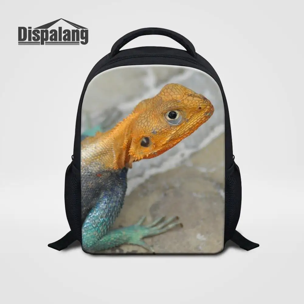 Backpack27 Детский маленький школьный рюкзак для детского сада ящерица с животным принтом, школьный рюкзак для мальчика, мини рюкзак на плечо для путешествий, детский рюкзак - Цвет: Backpack27