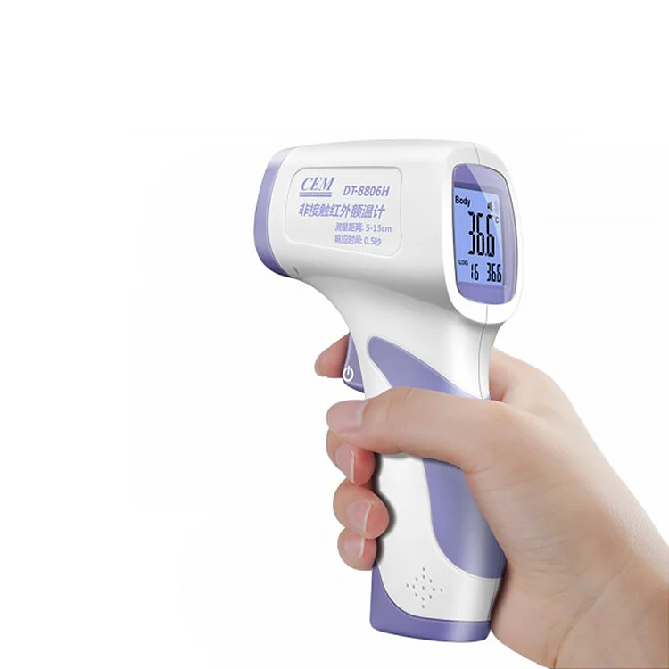 

Precision Household Digital Medical Non-Contact Infrared Forehead Body Temperature Fever Thermometer Scanner Gun For Kids Adult