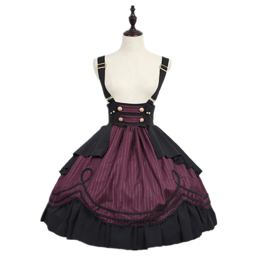 Color 3 Skirts Средневековое платье аниме косплей Jk Vestidos Kawaii для девочек Карнавальный костюм на Хэллоуин для женщин Skrits Благородный дворец сценический готический - Цвет: Color 3 Skirts