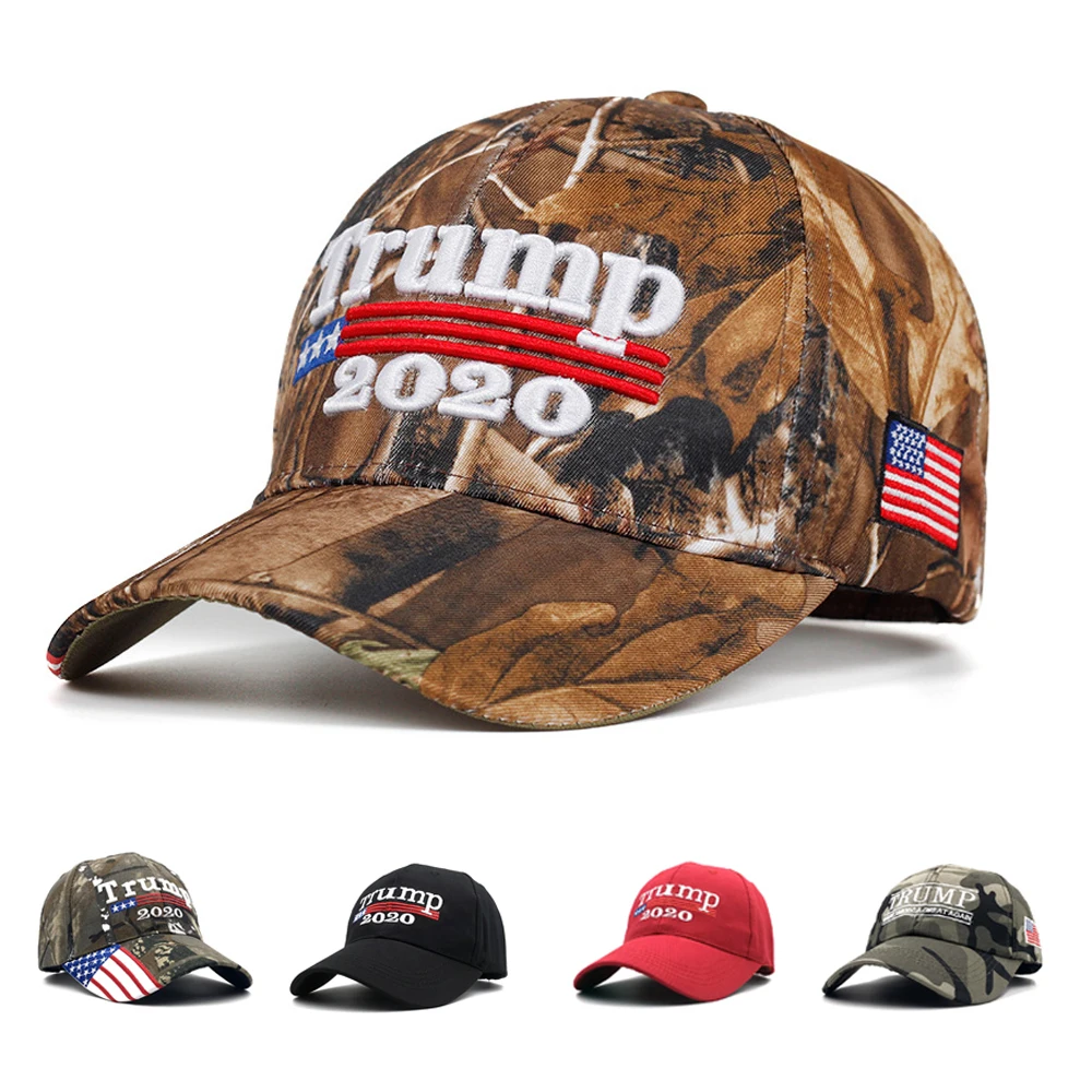 

Donald Trump 2020 Cap Baseball Caps Camouflage USA Flag Hat Great Snapback President Hat Outdoor for Men Women Camo Army Cap