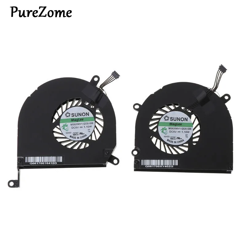 1Pair A1286 Fan for Macbook Pro 15" A1286 Left and Right Side CPU GPU Cooling Fan 2009 2010 2011 Cooler Heatsink