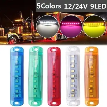 

2Pcs 9-LED Auto Car Waterproof Side Marker Light Truck Trailer Warning Lamp Automobile Electric Accessories