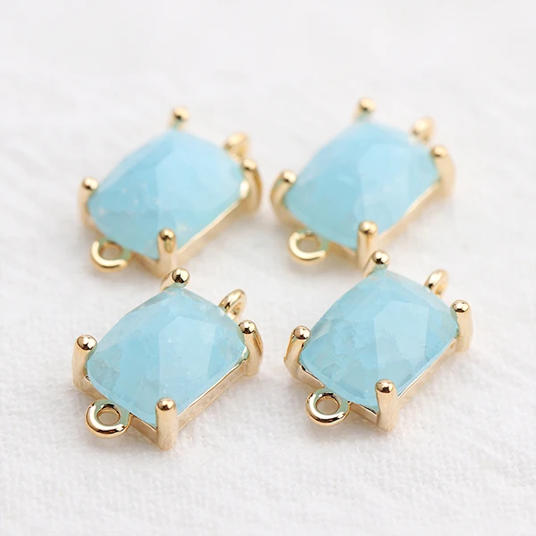 GUFEATHER M525, ювелирные аксессуары, 18k позолоченные, diy циркон кулон, ручной работы, амулеты, ювелирные изделия, изготовление ювелирных изделий, 6 шт./лот - Цвет: M52502