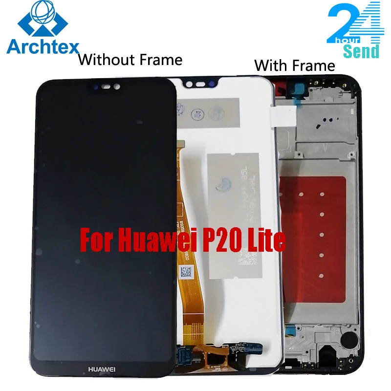 

For Huawei P20 Lite LCD Display + Touch Screen Digitizer Assembly + frame For HUAWEI P20 Lite ANE-LX1 ANE-LX3 Nova 3e