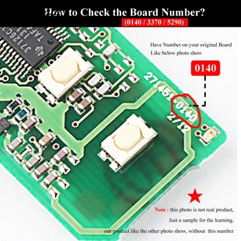 Keyforkess 3 BTN di KeylessGo Entry A Distanza di Chiave Dell'automobile Per Toyota Landcruiser Prado F433 A433 Camry Corona 0140 3370 5290 315/433MHz - Jingyuqin 3 BTN di KeylessGo Entry A Distanza di Chiave Dell automobile Per Toyota Landcruiser