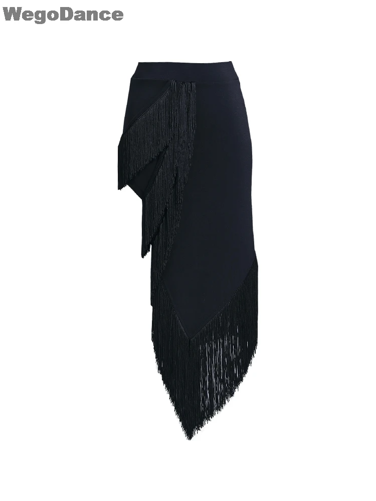 Women Tassel Latin Dance For Sale Waltz Tango Ballroom Dance Skirts Sexy Practice Training Performance Wear