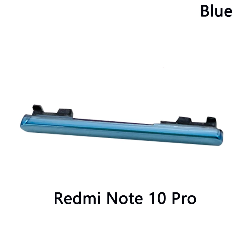 For Xiaomi Redmi Note 9S Side Key Volume Buttton + Power On / Off Side Key Set For Xiaomi Redmi Note 10 Pro Volume Side Button cell phone housing Housings & Frames