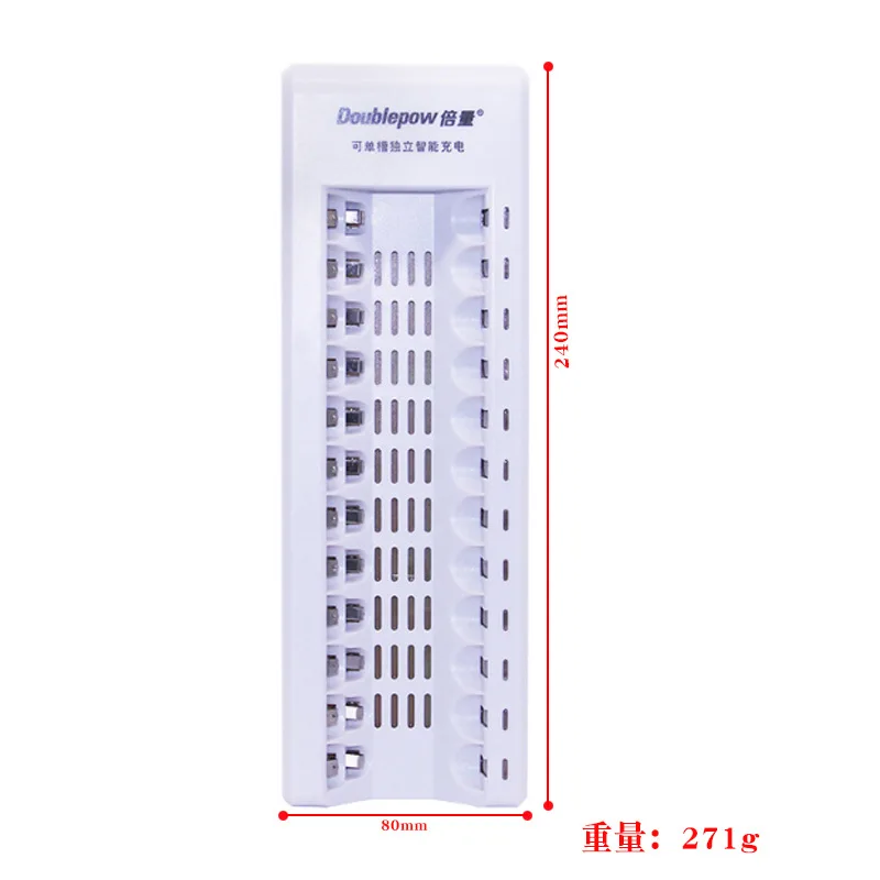 12 слотов умное быстрое зарядное устройство для AA AAA NiCd NiMh аккумуляторные батареи EU US Plug портативное интеллектуальное зарядное устройство