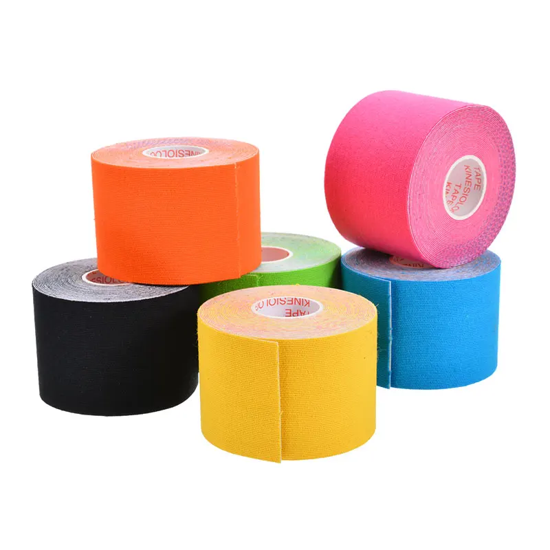 

6pcs 5m Kinesiology Tapes Athletic Sport Recovery Tape Strapping Gym Fitness Tennis Running Knee Muscle Protector Bandage