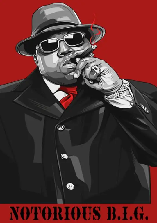 The Notorious B.I.G. 油絵