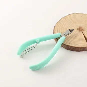 

Stainless Steel Cuticle Nipper Tool Plastic Handle Nail Clippers Manicure Hand and Foot Care Basic Tools