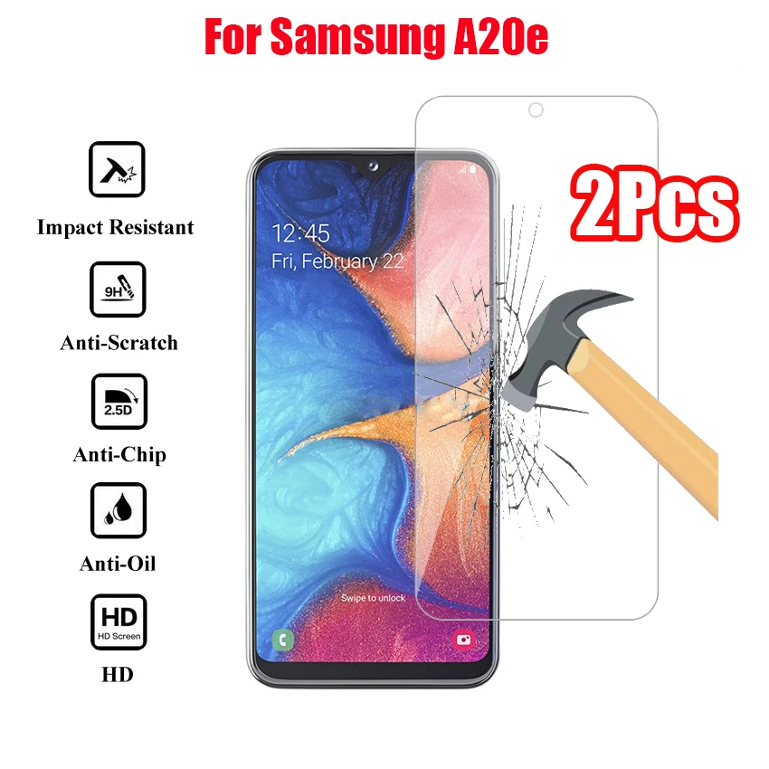 2 шт 2.5D Закаленное стекло для samsung Galaxy A20e Защитное экрана протектор a20e a 20e a20 e
