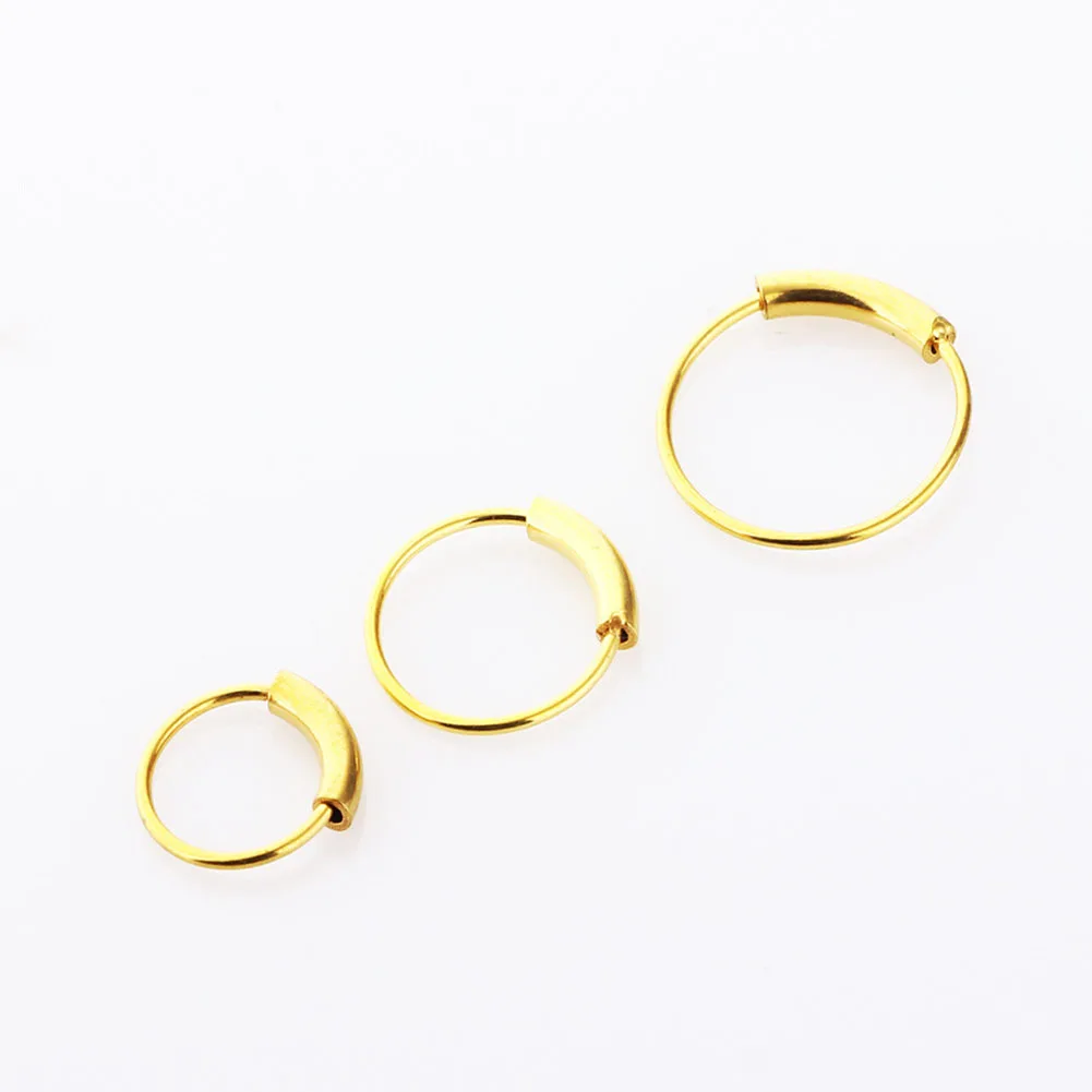 Piercing Jewelry Fashion Surgical Steel Nose Hoop Nose Ring Stud Punk Style Lip Cartilage Tragus Helix Ear
