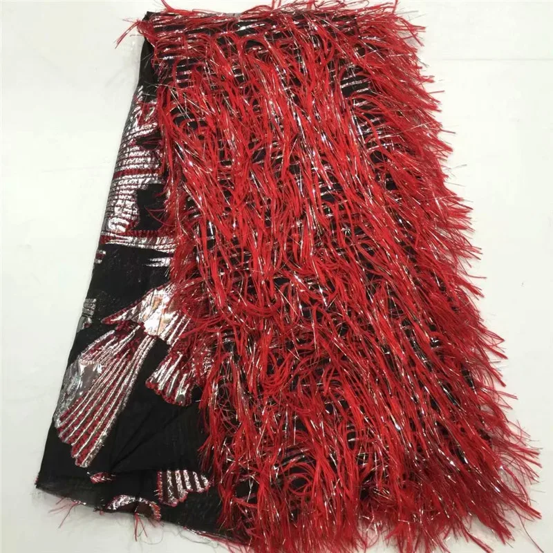 Вышивка парча блестки Кружевная Ткань бархатная кружевная ткань для свадебной