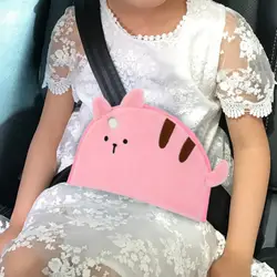Дети ребенок дети новый регулируемый защищает сиденье регулятор ремня безопасности детей накладки на ремень безопасности с милым