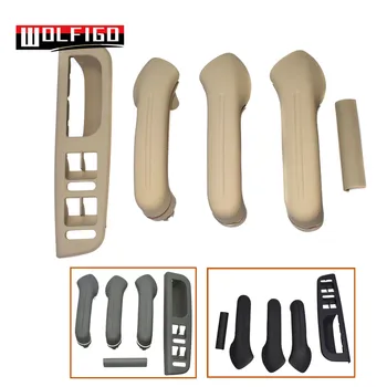 

WOLFIGO 5PCS Black/Beige/Grey Interior Door Grab Handle Cover Switch Bezel Trim For VW GOLF BORA PASSAT 3B1867171E,3B0 867 175