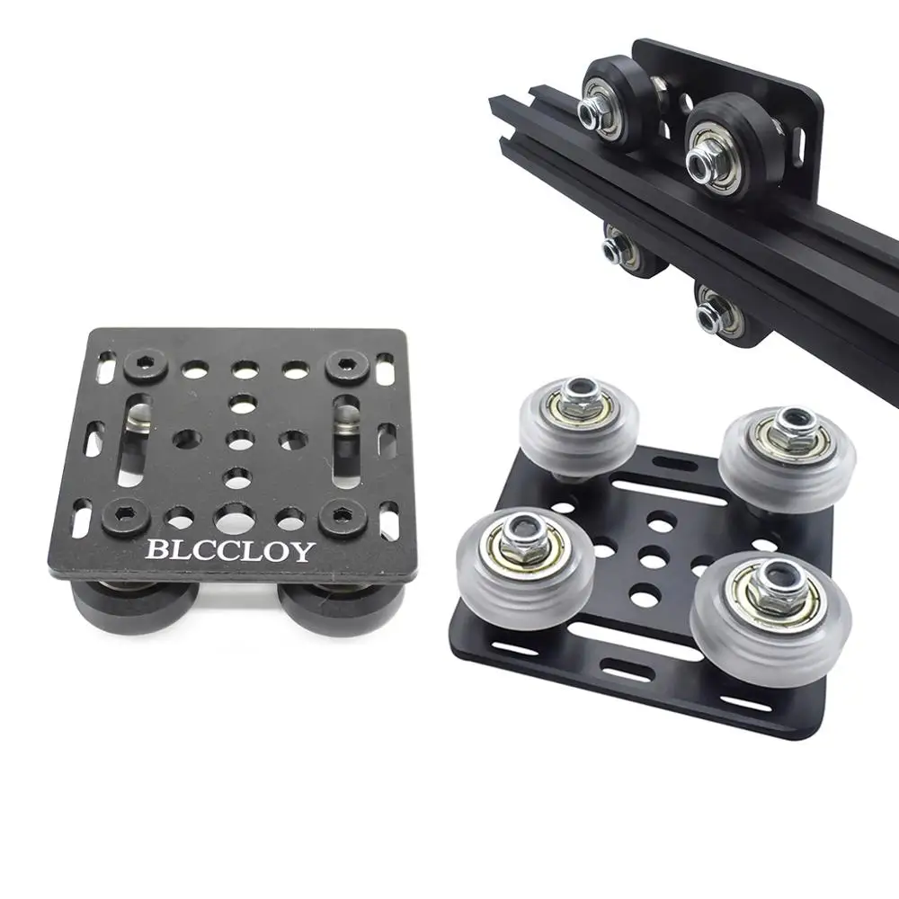 

BLCCLOY 2020 V Slot Metal Pulleys, 2020 V-Slot Aluminum Profile Pulley 3D printer Accessory Profile Roller