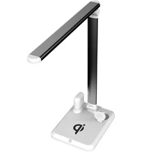 4 в 1 беспроводная зарядная подставка светодиодный настольный светильник, usb-порт для зарядки, быстрая Беспроводная зарядная станция, совместимая с Apple Watch Airpod