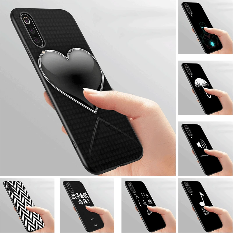 Phone Case for Xiaomi Redmi 9A 9 9C 8 8A 7 7A 6 6A 5 5A Plus K20 Pro S2 GO DIY Cute Black &amp White Pattern | Мобильные телефоны и