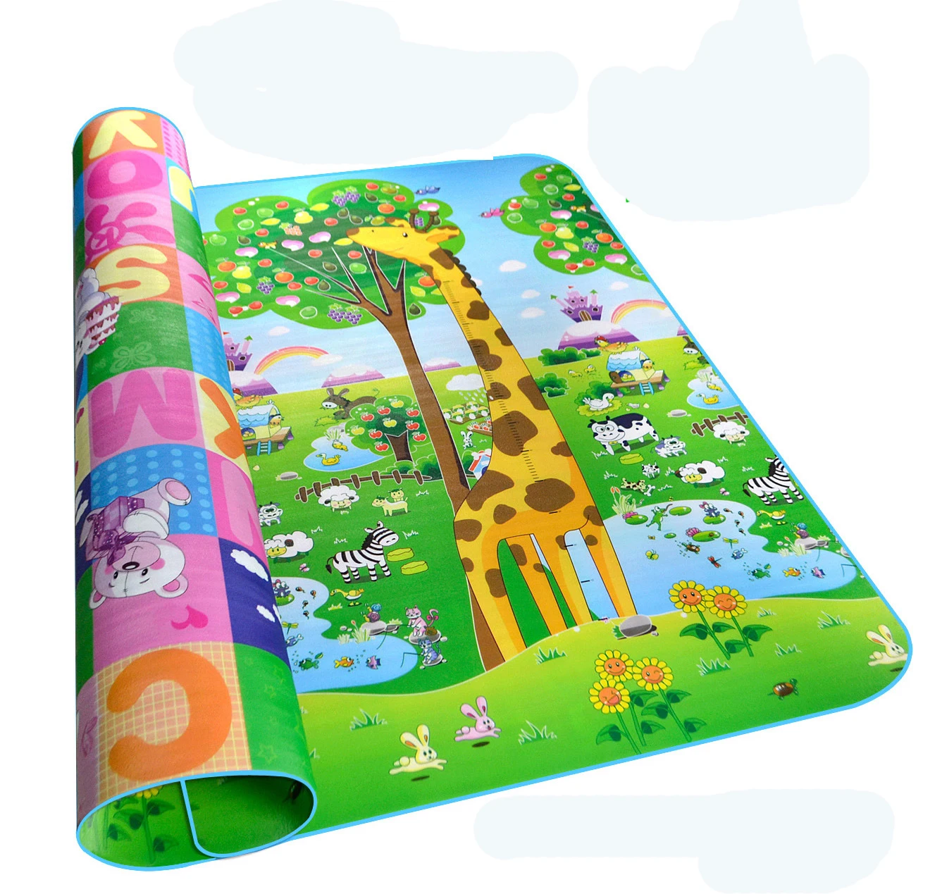 Детский игровой коврик 0,5 см толстый ползающий коврик двойная поверхность Детский ковер развивающий коврик для детей игровой коврик