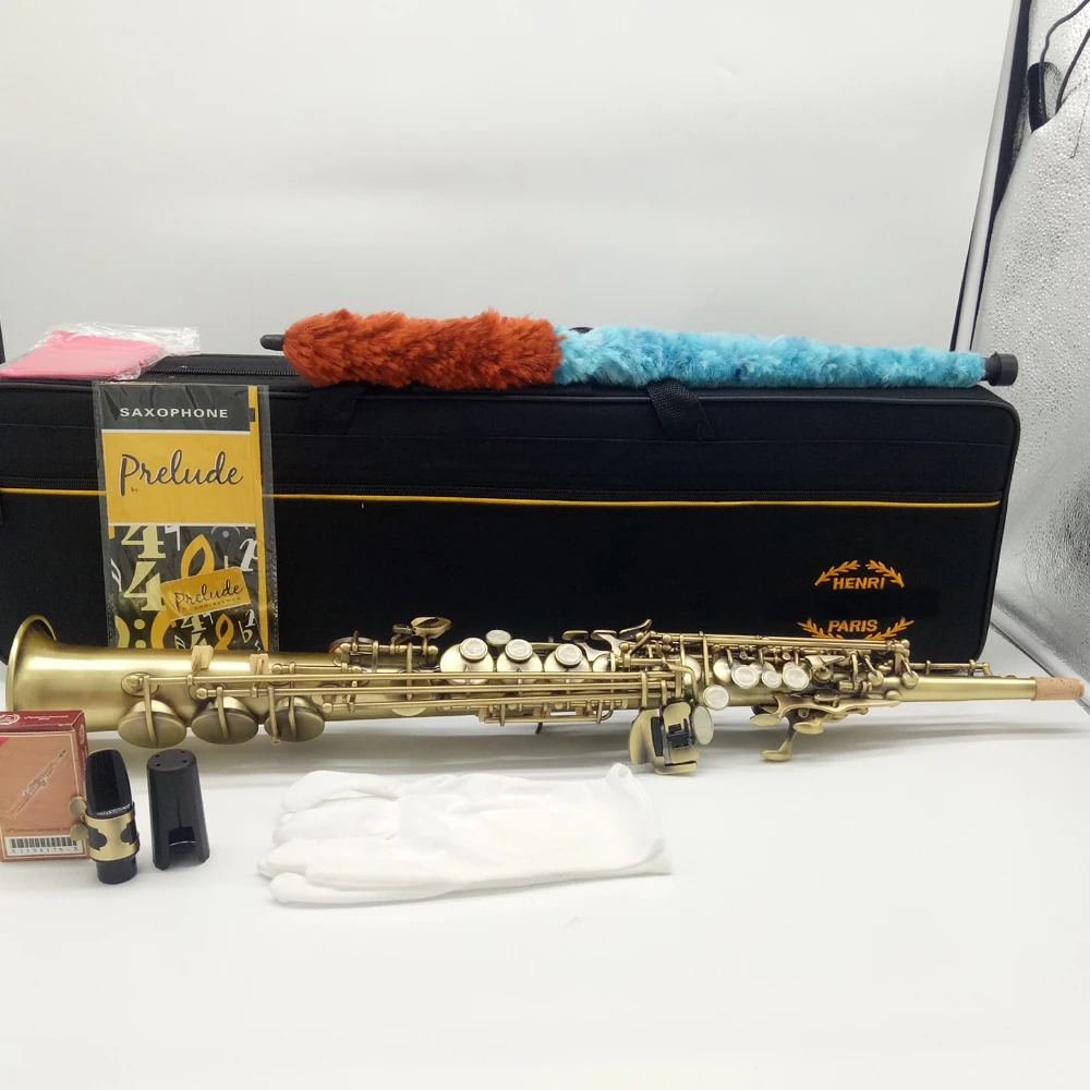 Бренд MFC сопрано саксофон Ссылка 54 имитация состаренной меди B-ровное Sax R54