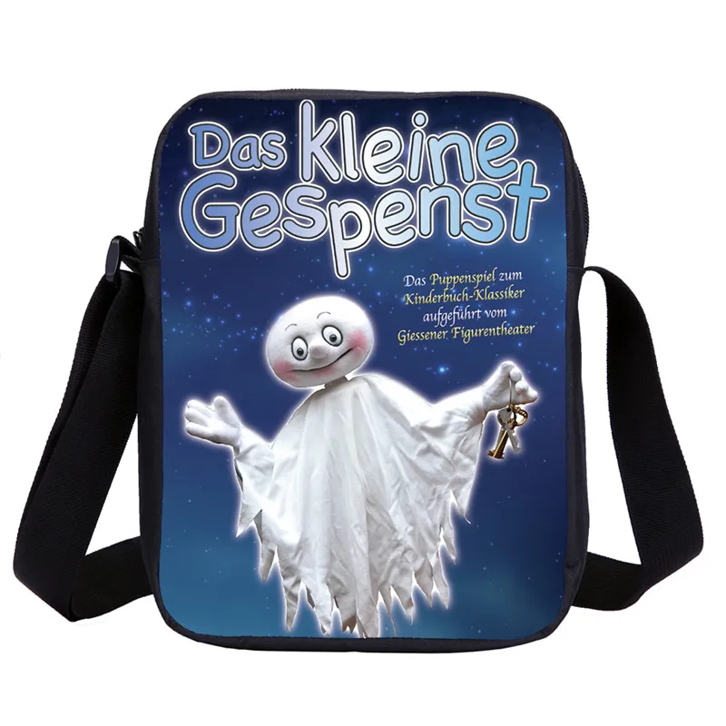 Mini Messenger Bags Boys Girls Cute Funny The Little Ghost Letter 3D Printing Crossbody Bags Kids Sling Bags Handbags Sac A Main