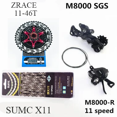 DEORE XT M8000 MTB горный велосипед 1x11 скорость 46T 50T SL RD ZRACE/SUNSHINE + SUMC X11 переключатель