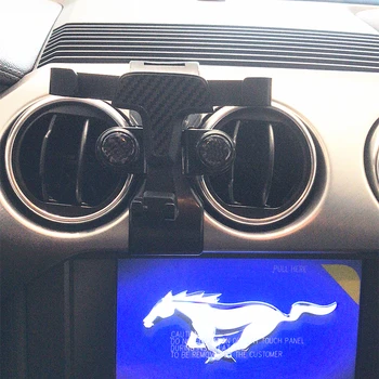 

Gravity Car Air Vent Outlet Dashboard Mobile Cell Phone Holder Reaction Clip Mount Cradle GPS For Ford Mustang 2015 2016-2018