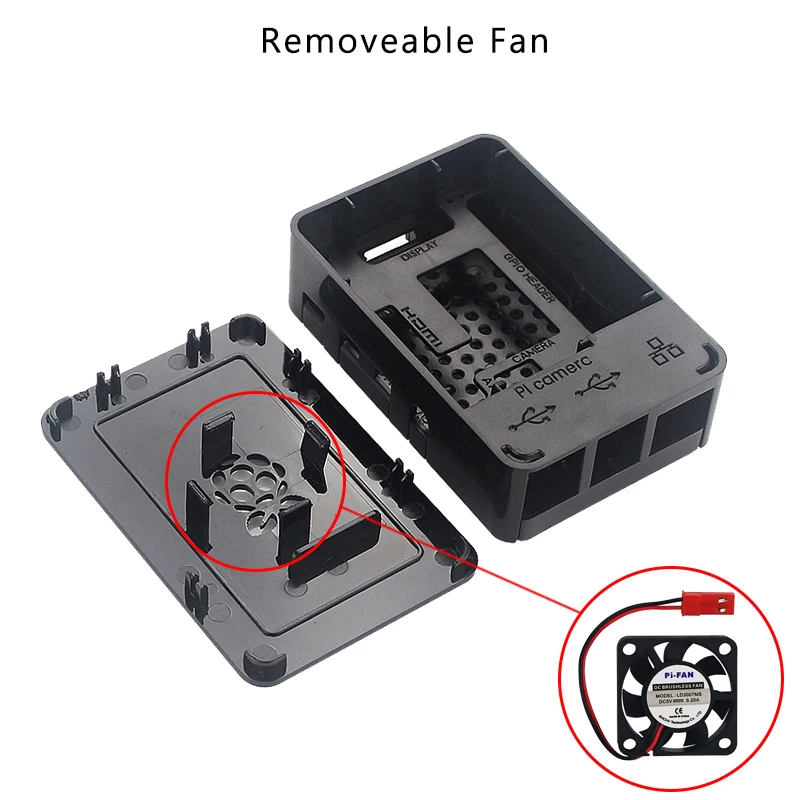 Raspberry Pi 4 B ABS чехол обновленный пластиковый корпус Поддержка вентилятора охлаждения дополнительный радиатор адаптер питания HDMI кабель