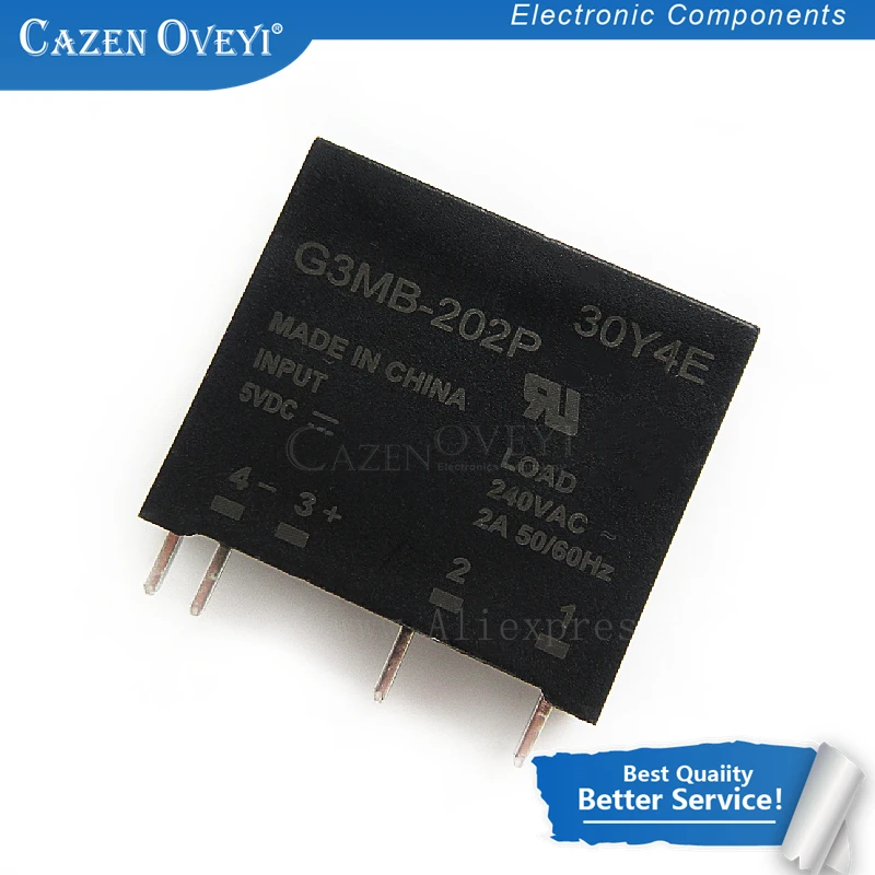 1 шт./лот G3MB-202P G3MB-202PL DC-AC PCB SSR в 5VDC 240V AC 2A наличии |