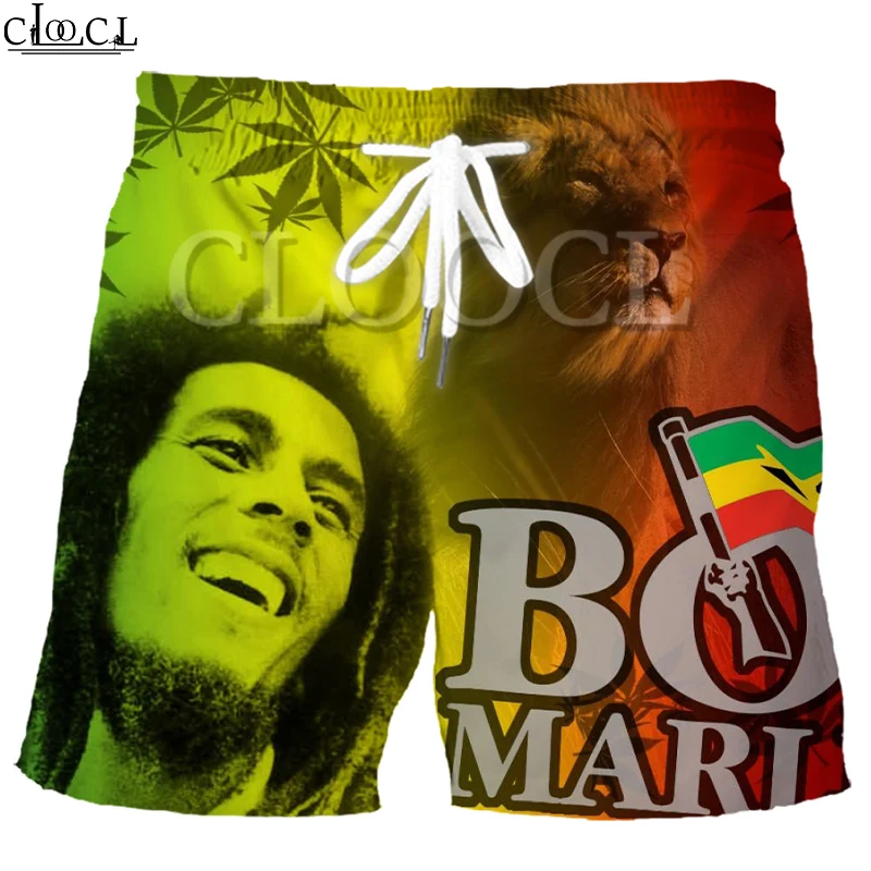 CLOOCL Singer Reggae Creator Bob Marley 3D Print Fashion Summer Men Shorts Leisure Sport Hip Hop Beach Sweatpants