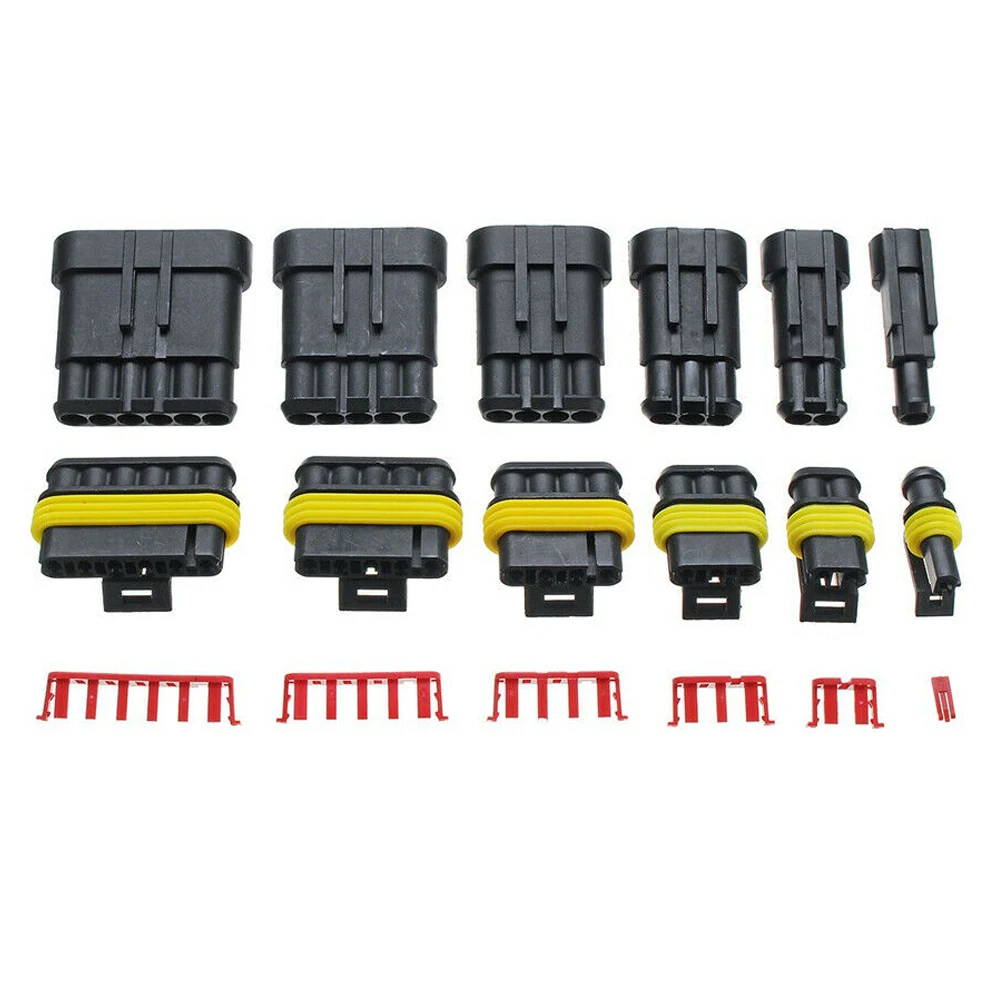 708Pcs 12V Waterproof Car Electrical Wire Connectors Terminals Assortment Kit Male and Female Terminal Connectors for Motorcycle