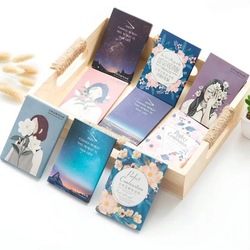 50 sheet Fragrant Face Tissue Linen Face Oil Absorbing Paper Plant Fibres Breathable Blotting Handkerchief Color Random