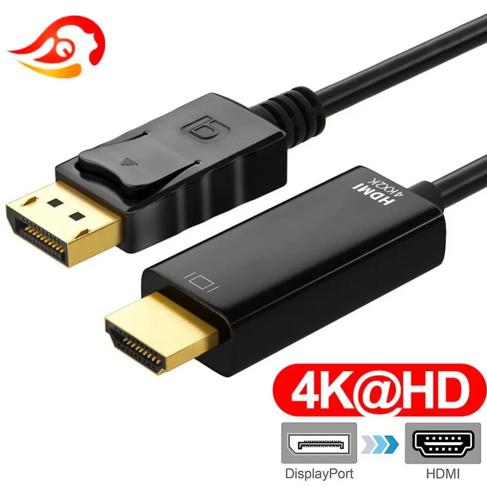 DisplayPort to HDMI кабель DP 4K @ 30Hz 1080P 60Hz для проектора PS4 PC HD TV Lenovo Laptop |