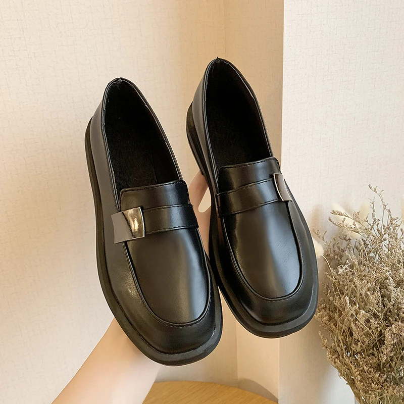 

Cross Women's Shoes Modis British Style Round Toe All-Match Casual Female Sneakers Flats Oxfords 2019 Retro Summer Preppy New