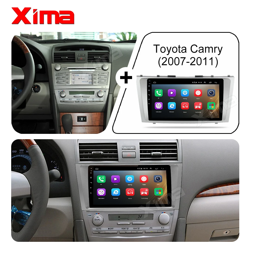  Android 9.0 Car Multimedia Player 2 din car radio for toyota camry 2007 2008 2009-2011with navigati