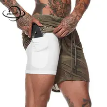 Мужские повседневные шорты, летние мужские короткие штаны, одежда с эластичным поясом, с принтом, с карманами, быстросохнущие, для фитнеса, бега, Мужская одежда, h32