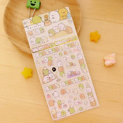 1pcs Sumikko Gurashi Paper Sticker Cute Bear Penguin Cat Decorative Adhesive for Diary Letter Scrapbook Stationery 6