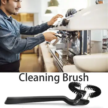 

Semi-automatic Coffee Machine Cleaning Brush Detachable Nylon Bristle Brush Head Cleaner