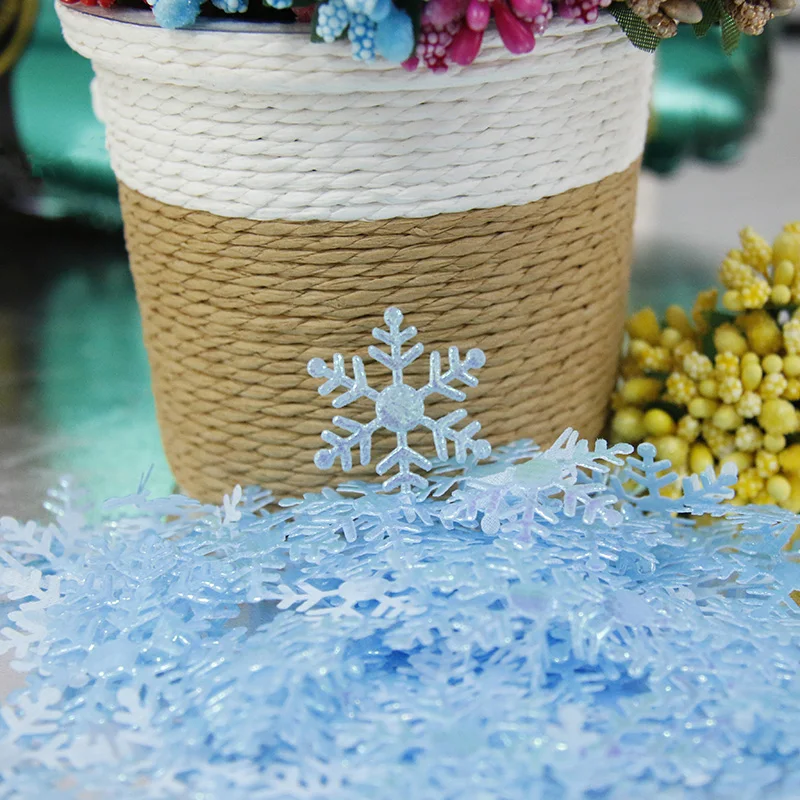 100pcs/bag Snowflake Christmas Decorations for Home Winter Wedding Party Decoration Navidad Happy New Year Supplies | Дом и сад