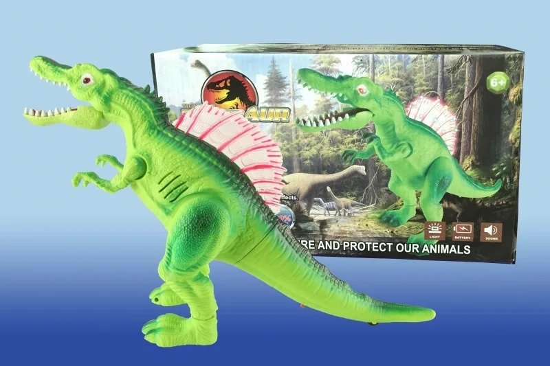 

Children Model Simulation of Electric Dinosaur Toy Will Walk Shining Music Jurassic Tyrannosaurus Rex Walking Spinosaurus